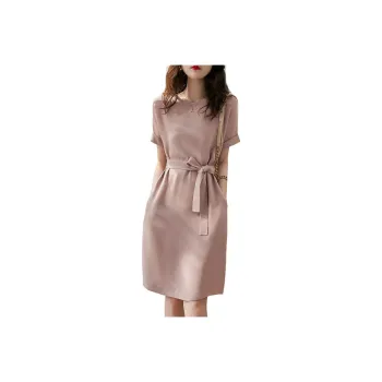Flowers In Water Short Sleeved Dress Women's
