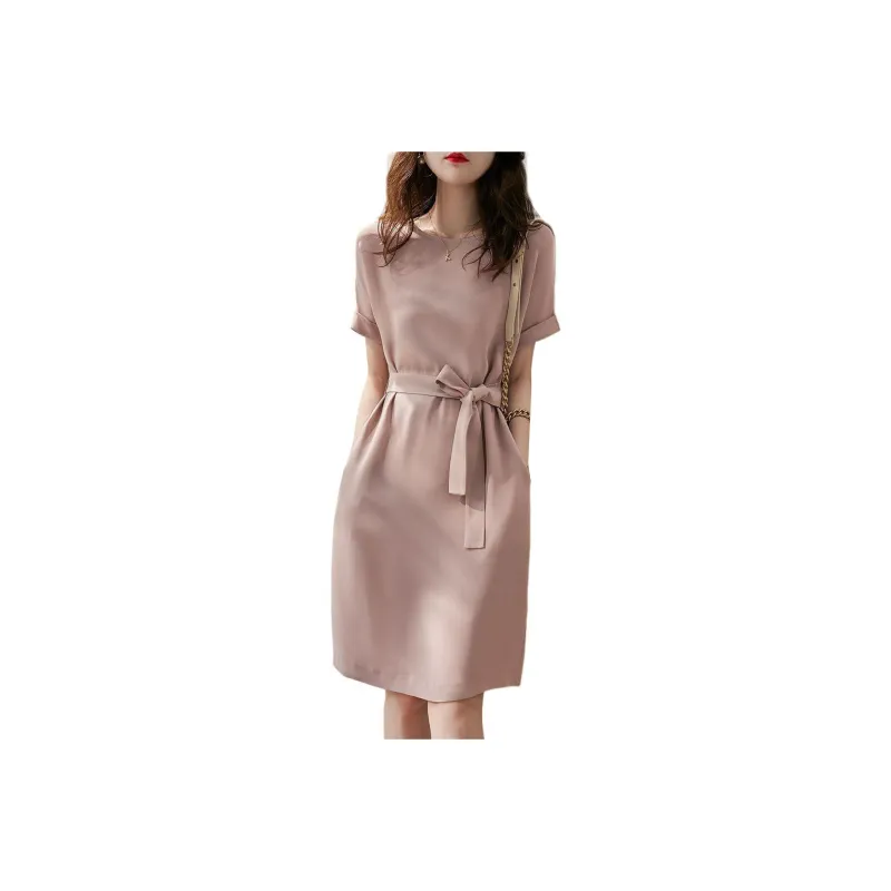 Flowers In Water Short Sleeved Dress Women's-0