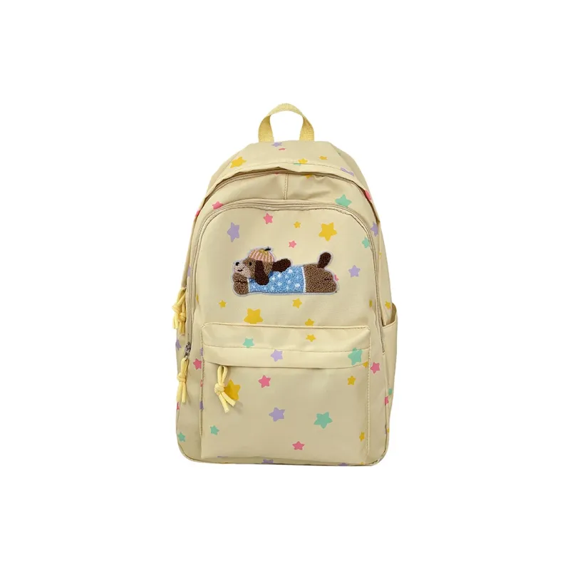 WICKBUEN Nylon Backpack Tubas Women's White/Yellow/Blue-6