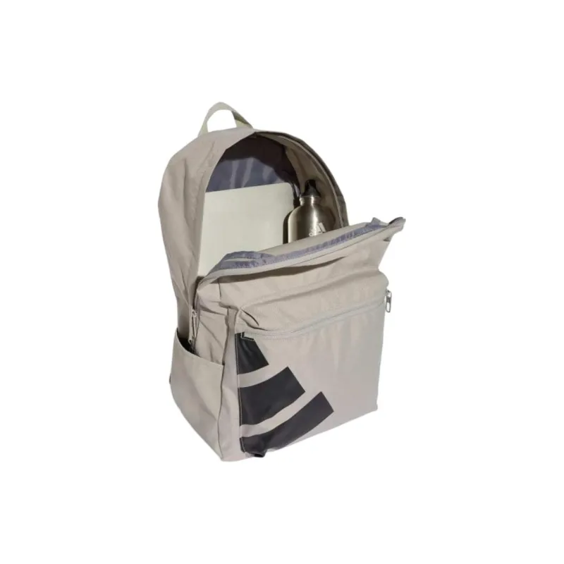 Adidas Polyester Backpack Unisex Metallic Gray & Black-2