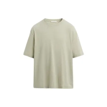 ZARA T Shirts Men Zebra Print Green