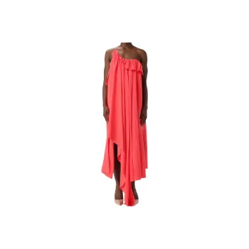 Alexander McQueen Sleeveless Dress Women's Coral Red