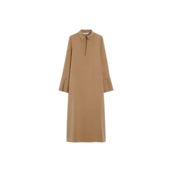MaxMara Long Sleeved Dress Women's Hazelnuts Brown