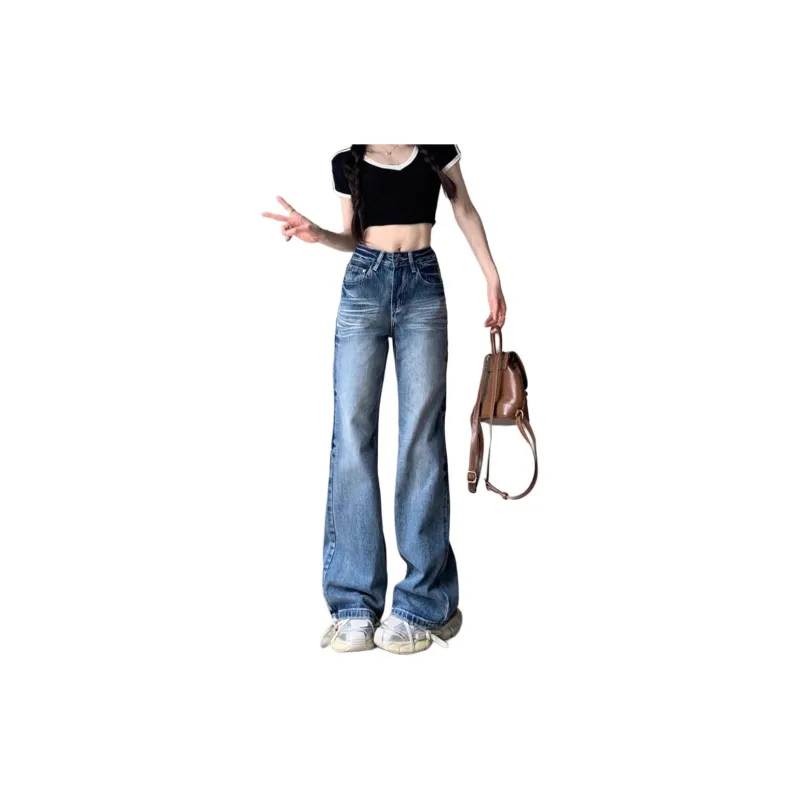 BENGEN Jeans Women's Vintage Blue-1