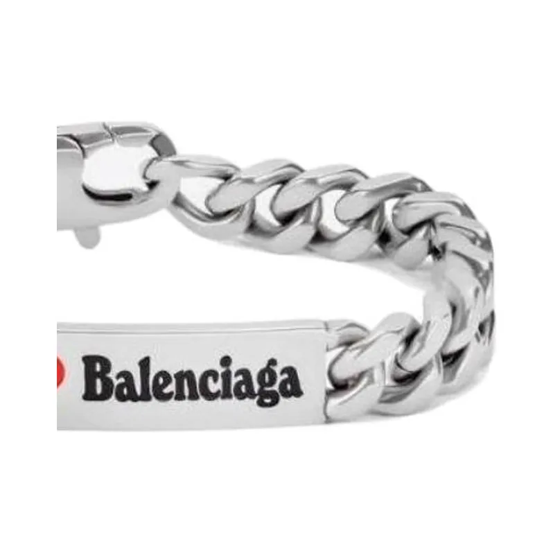 Balenciaga Brass Bracelets Women's Silver-2