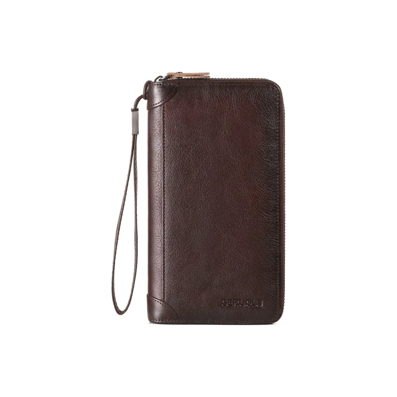 Gorora Top Grain Cow Leather Anti Skimming, Practical Card Holder Regular Unisex Multicolor-21
