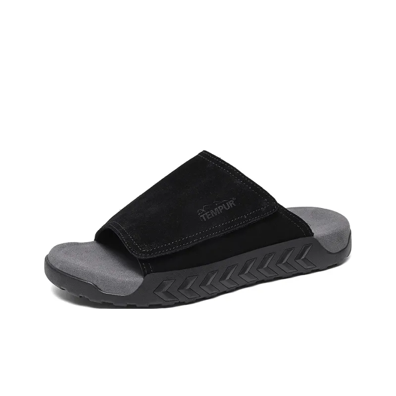 TEMPUR Slide Slippers Men's Black-0