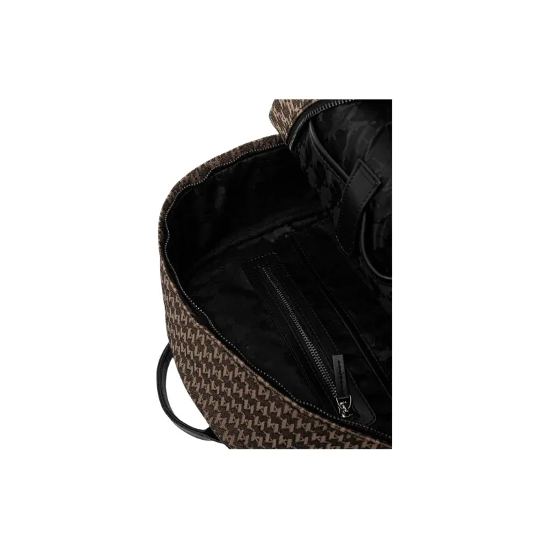 KARL LAGERFELD Viscose Backpack Men's Umber-2