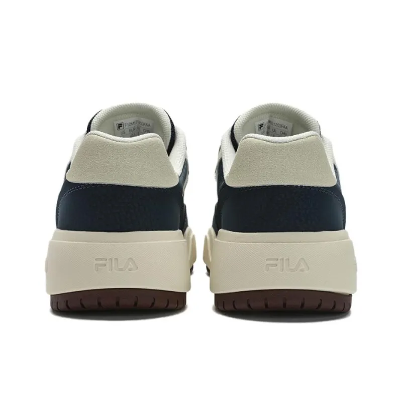 FILA Modern Abrasion Resistant Low Top Skateboard Shoes Men's Dark Navy Blue-4