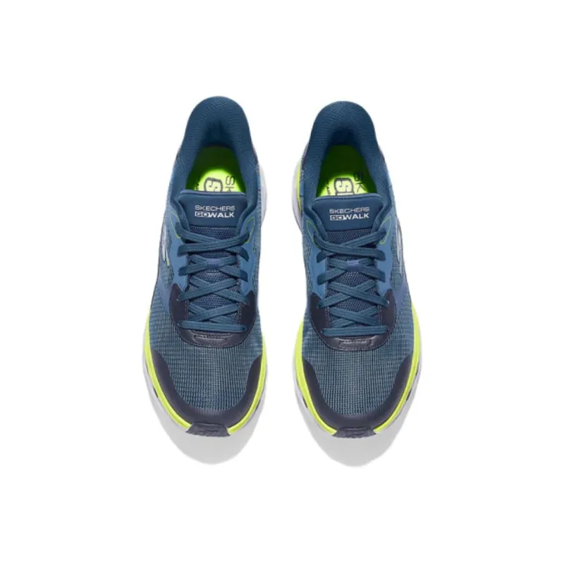 Skechers MEN'S GO WALK Cushioning, Slip Resistant, And Abrasion Resistant Low Top Casual Shoes Men's Blue-3