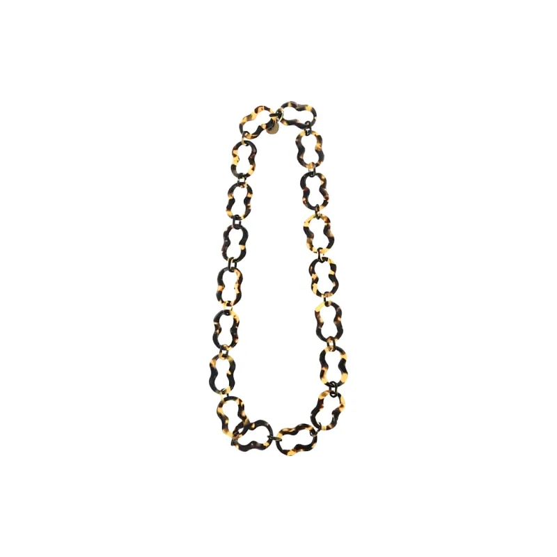 PRADA Plastic Necklaces Women's Brown-0