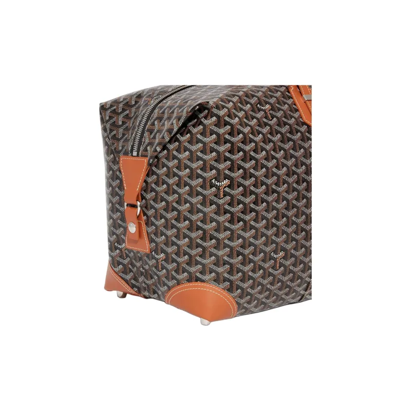 GOYARD Bowling55 Canvas Travel Bag Unisex Brown-3