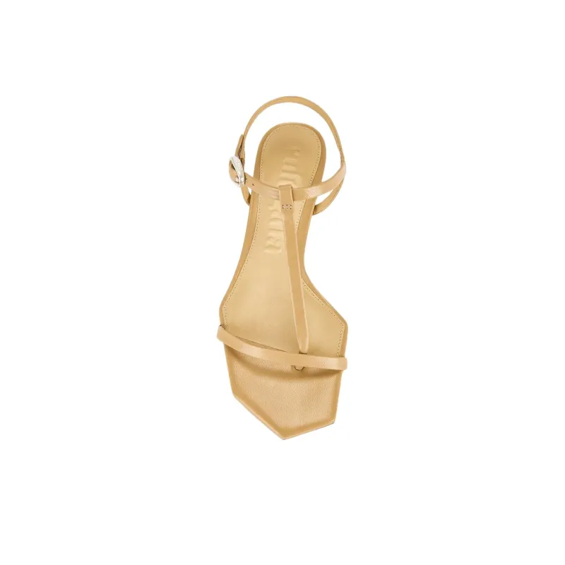 CULT GAIA Trevi One Strap Sandals 4cm Women's Beige-4