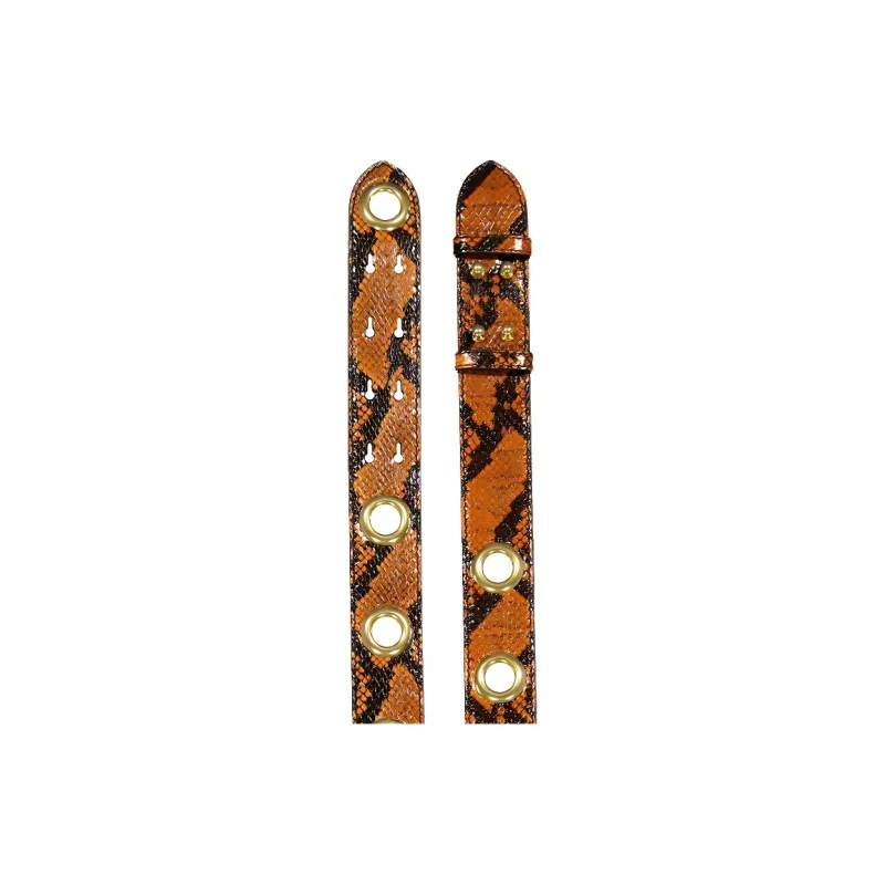 Burberry Leather Bag Straps Women's Orange-2
