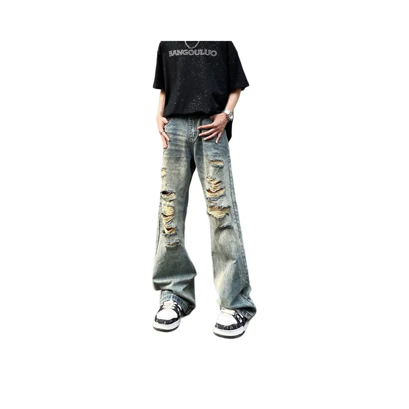 NEVER RULE Jeans Unisex Vintage Blue-0