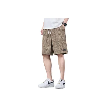 Tonlion Casual Shorts Men Khaki