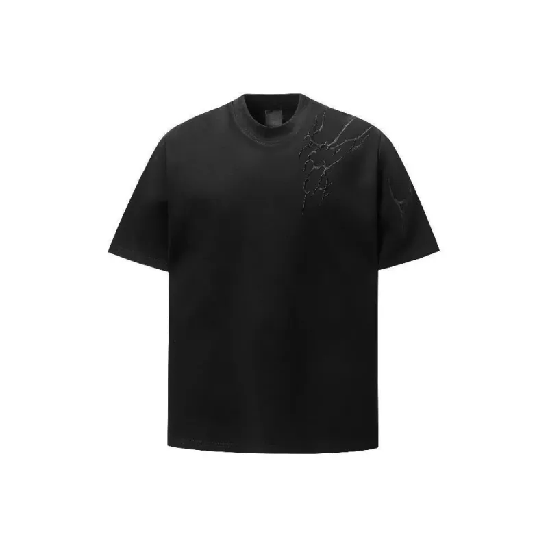 Wooden Rabbit Casual Versatile Fashion Niche Premium Texture Breathable Loose Fit Students Elbow Length Sleeved Men's-0