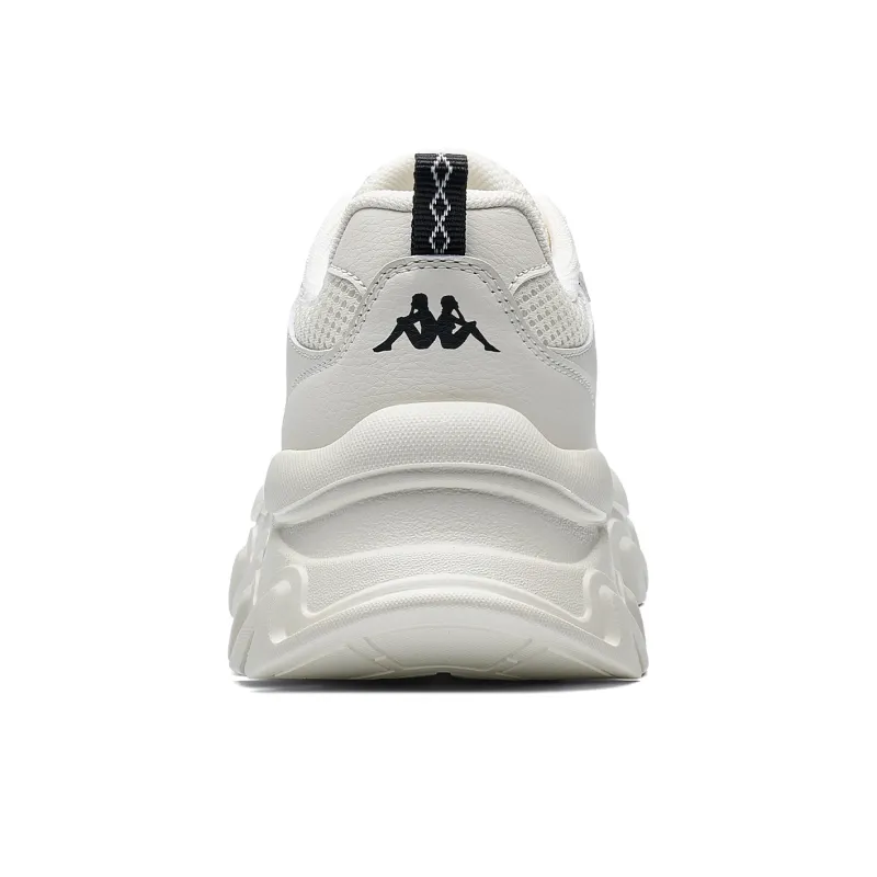Kappa Back to Back Breathable Height Increase Low Top Chunky Sneakers Women's White Black-4