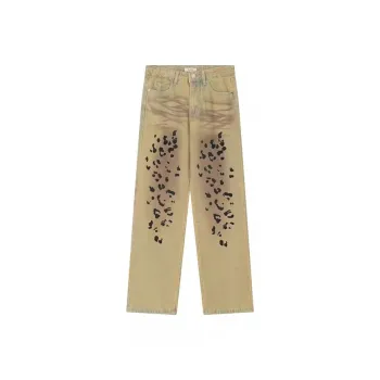 OG96 LAB Jeans Unisex Luxury Streetwear Leopard Pink 💞💞💞