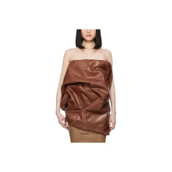 RICK OWENS/RO Strapless Top Women's Brown
