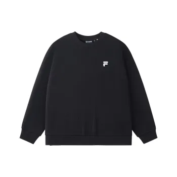 FILA FUSION FOB Series Pullover Sweatshirt Unisex Black