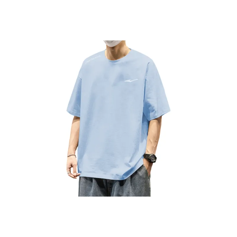 Erke T Shirts Men Mist Blue-0