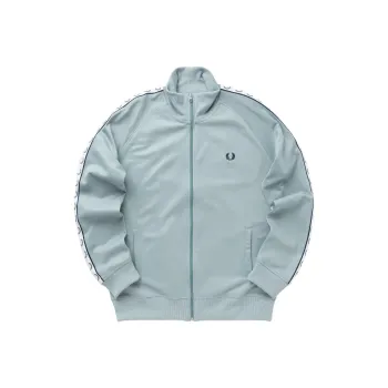 FRED PERRY Jackets & Coats Men's Silver Blue