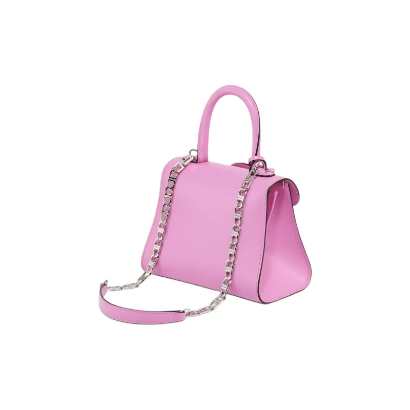 Delvau Calfskin Bag Strap Unisex Orchid Pink-1