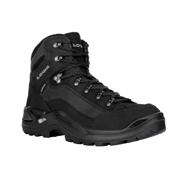 Lowa Renegade Waterproof And Wear resistant Crew Outdoor Boots Men's Black-2