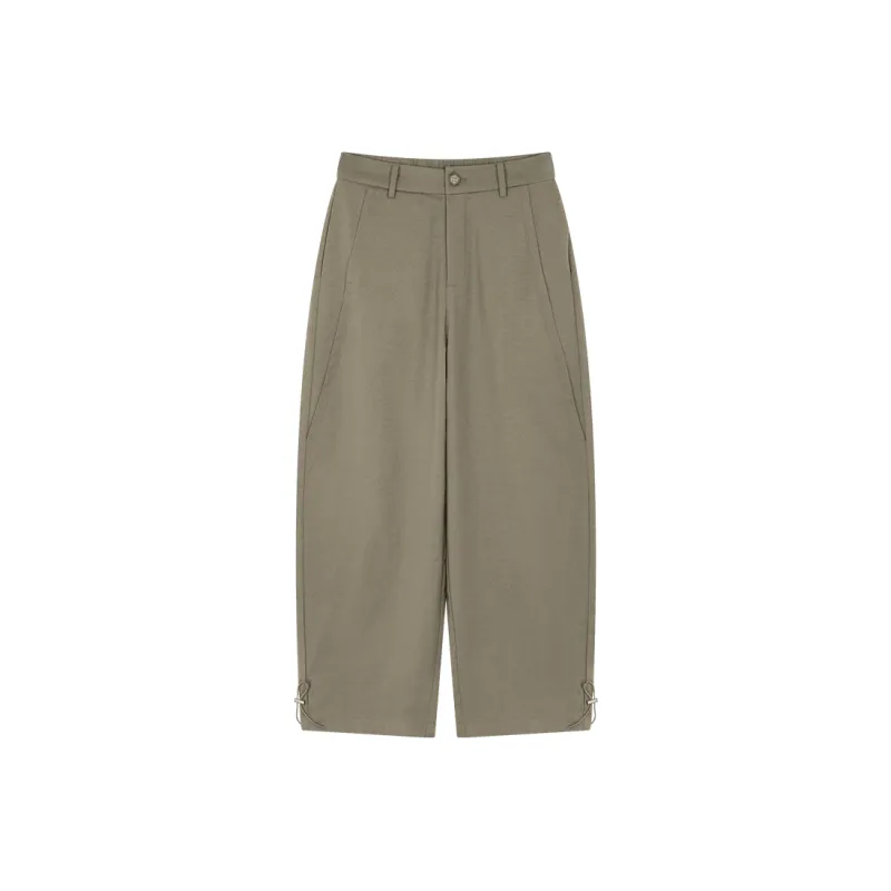 IHIMI Casual Pants Women's Bamboo Green-2