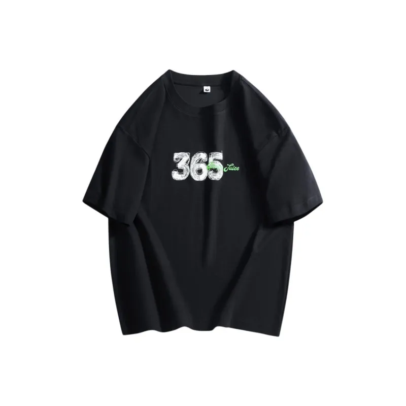 WOSAWE Trendy Brand Minimalist Style Letter Print Crew Neck Half Sleeve T Shirt Unisex-3