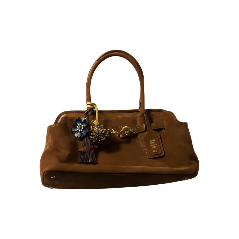 MIU MIU Sheepskin Bag Accessory Unisex Heather & Pineapple Yellow-1