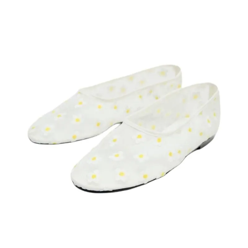 ZARA Casual Single Shoes 1cm Women's White-2