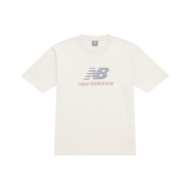 New Balance Sports And Leisure T Shirt Unisex Beige-0