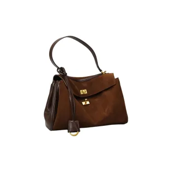 Boniu PU Tote Crossbody Bag, Shoulder Bag Small Size Large Size Women's Frosted Sand Brown