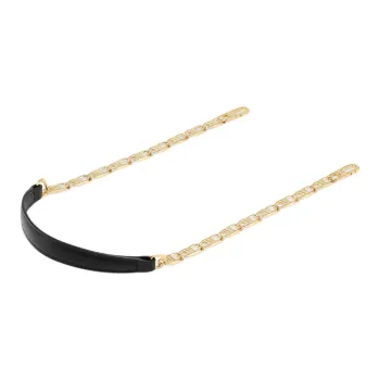 Delvau Calfskin Bag Strap Unisex Black