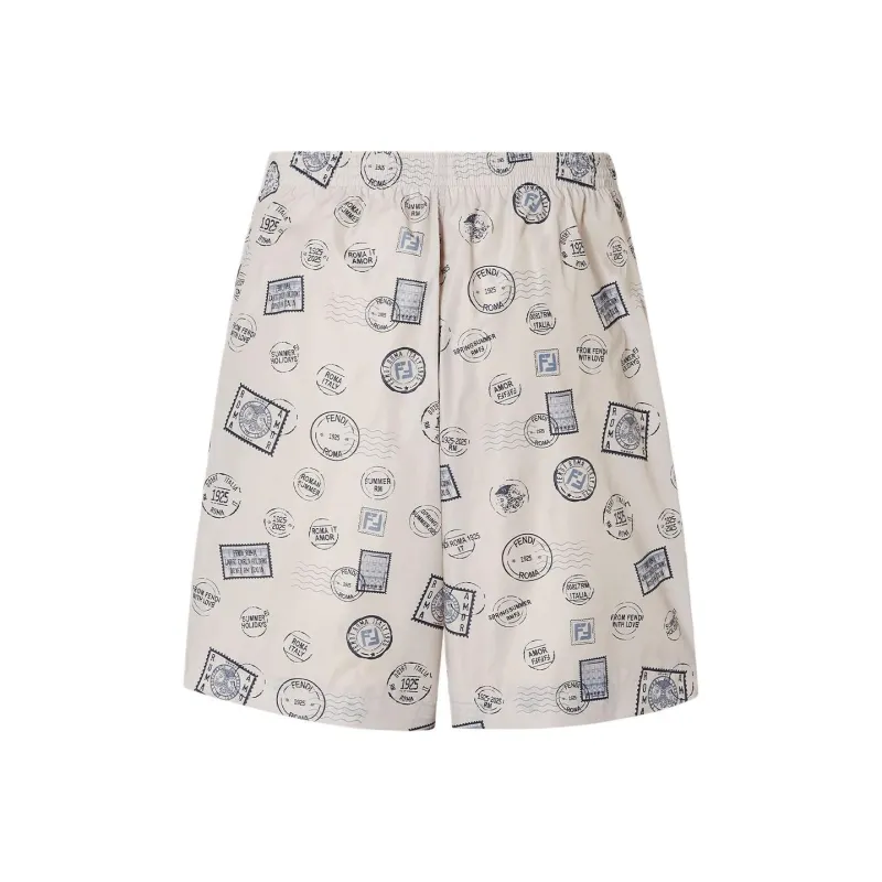 FENDI SS25 Swimming Shorts Men's White-1