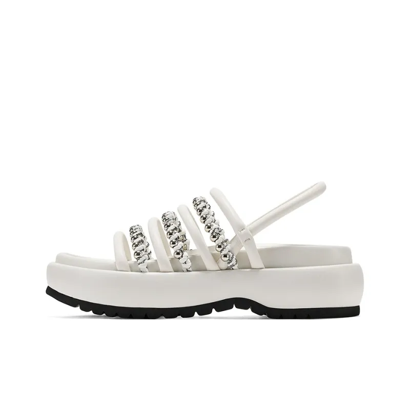 GG CC Urban Chic Style Platform Sandal Women's-5