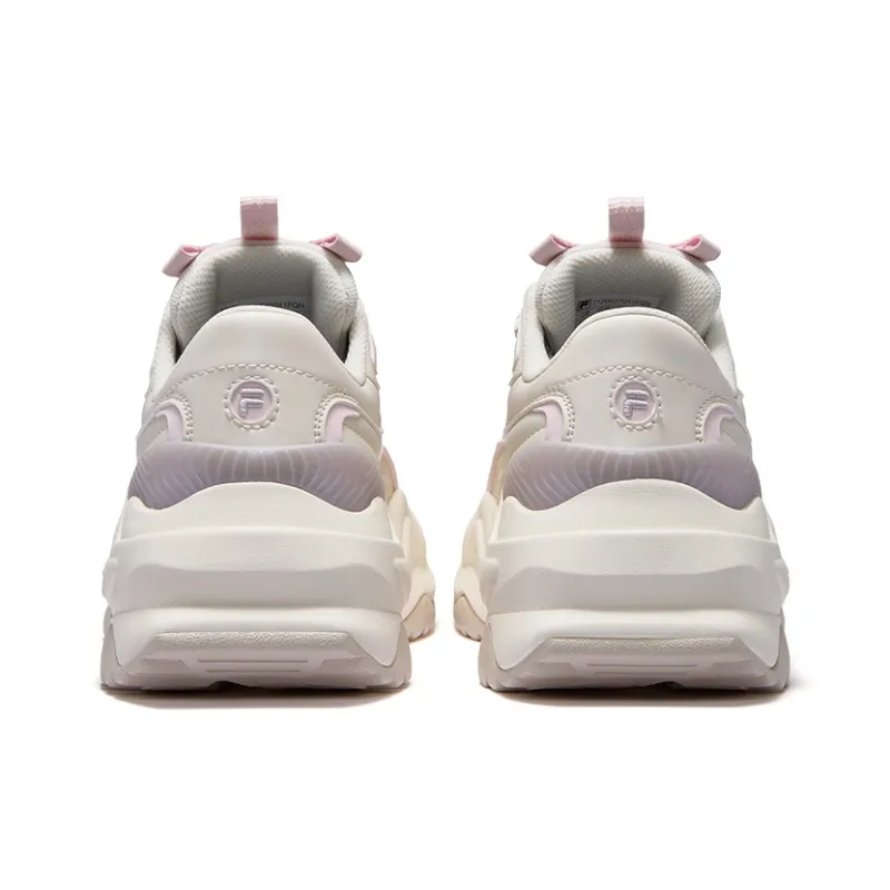 FILA FUSION BIANCO II Low Top Casual Shoes Women's Cream Ivory Gray-3