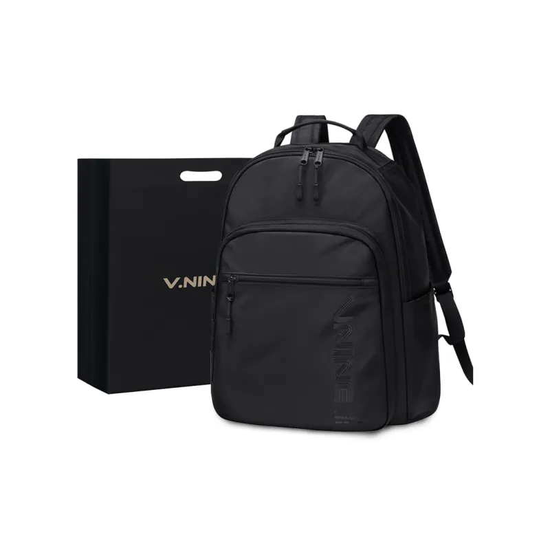 V.NINE Fabric Backpack Tubas Unisex Moon Gray/Star Diamond Black-0