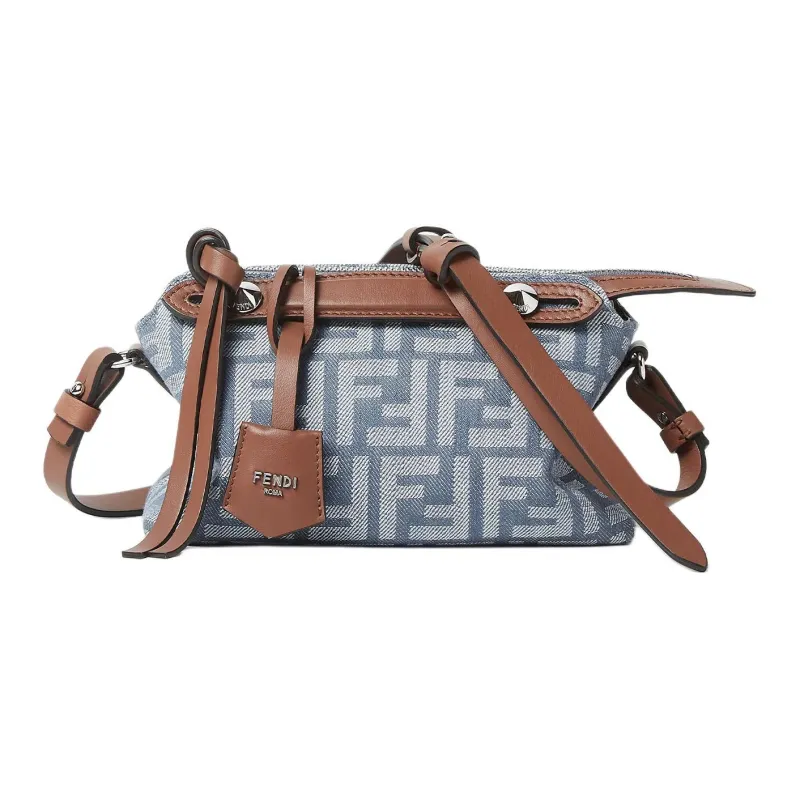 FENDI By The Way Series Polyester Shoulder Bag, Crossbody Bag, Handbag Mini Women's Blue-1