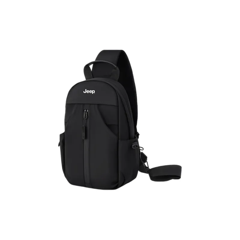 Jeep Nylon Fabric Bag Men's Black-1