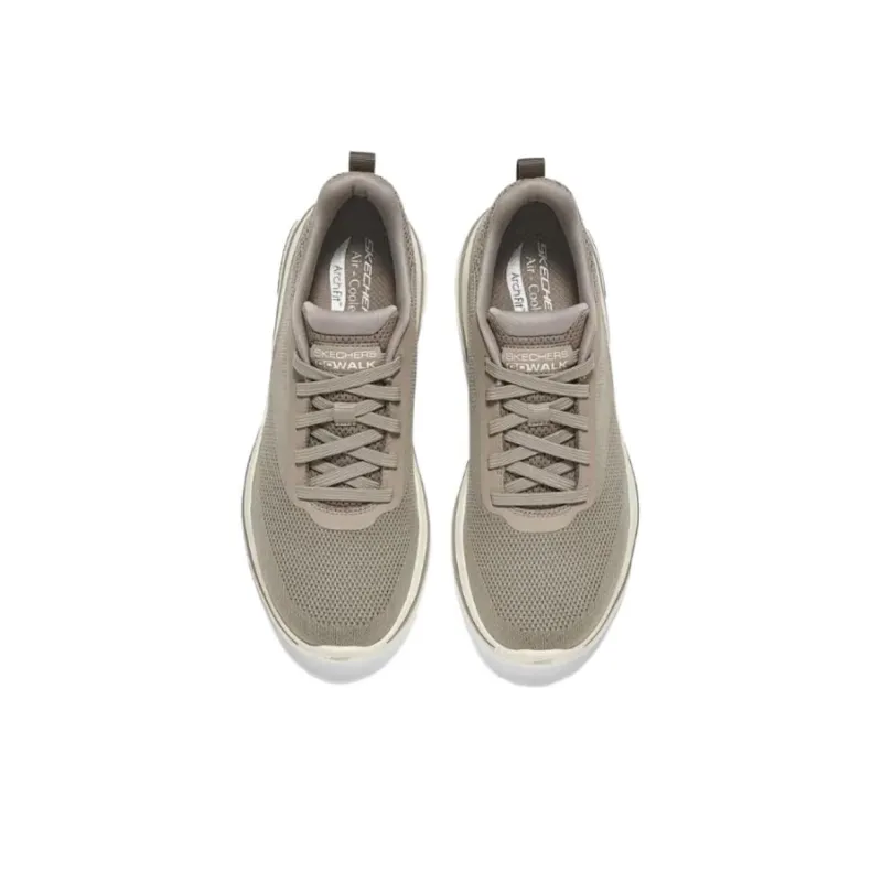 Skechers MEN'S GO WALK Wear resistant And Lightweight Low Top Casual Shoes Men's Taupe-2