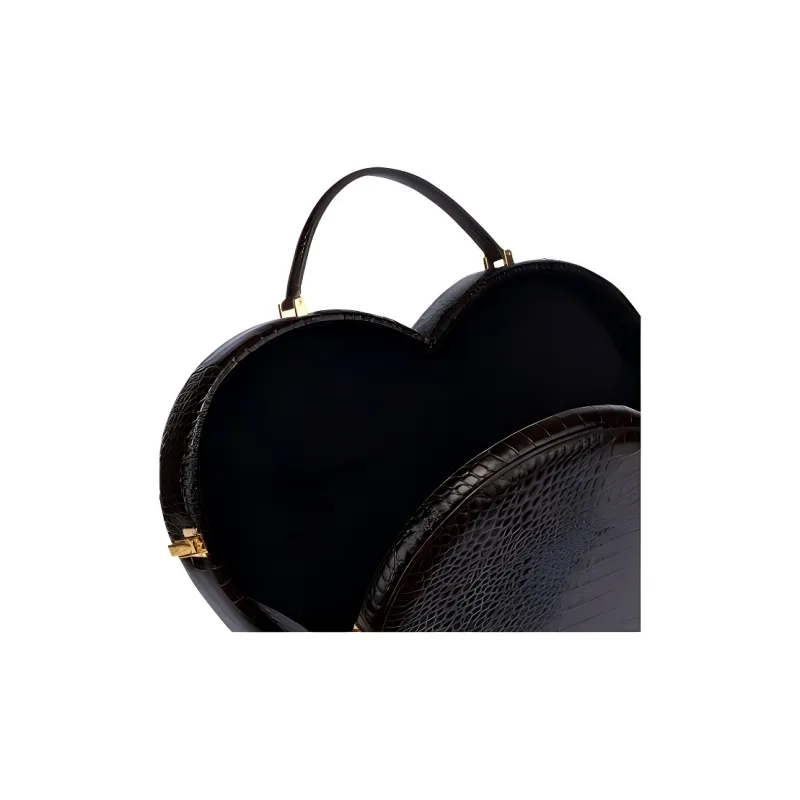 MOSCHINO Heart shape Leather Tote Bag-3