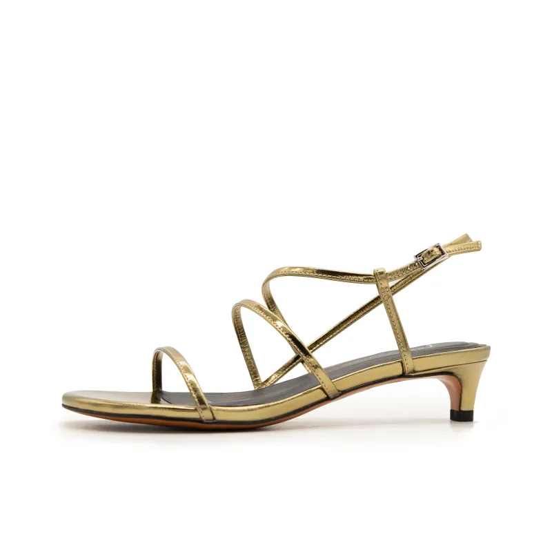 FED One Strap Sandals Women's Gold-0
