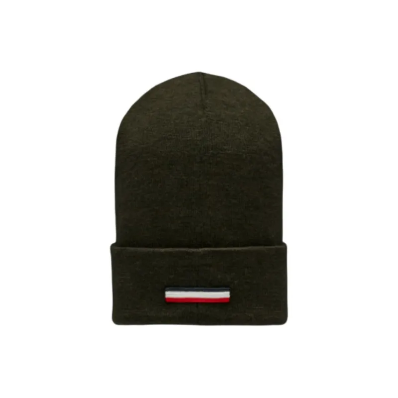 Moncler 100% Pure Wool Beanies Men's Dark Green-1