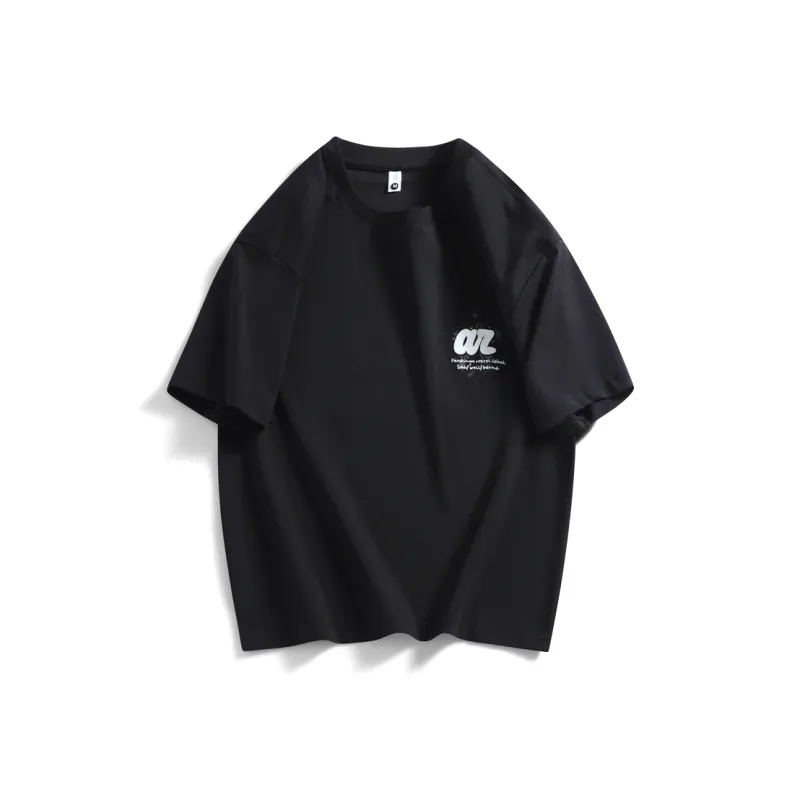 WOSAWE Embroidery Print Crew Neck American Teenagers Fashion Popular Half Sleeve T Shirt Unisex-3