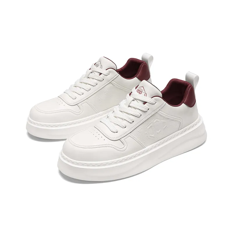 OPP Good Looking, Sports Casual White Sneakers Low Top Skateboard Shoes Men's-8