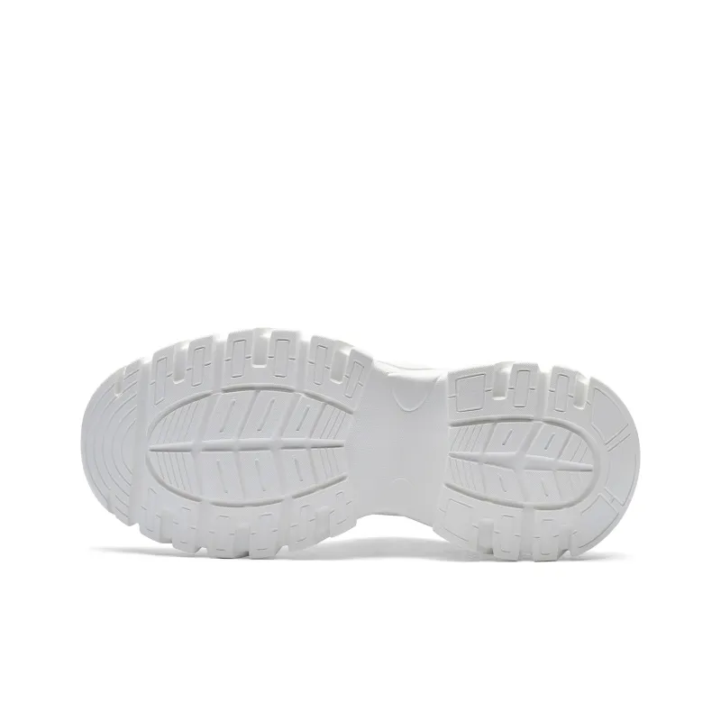 Kappa Back to Back Height Increasing Support Low Top Chunky Sneakers Unisex White Dark Blue-5