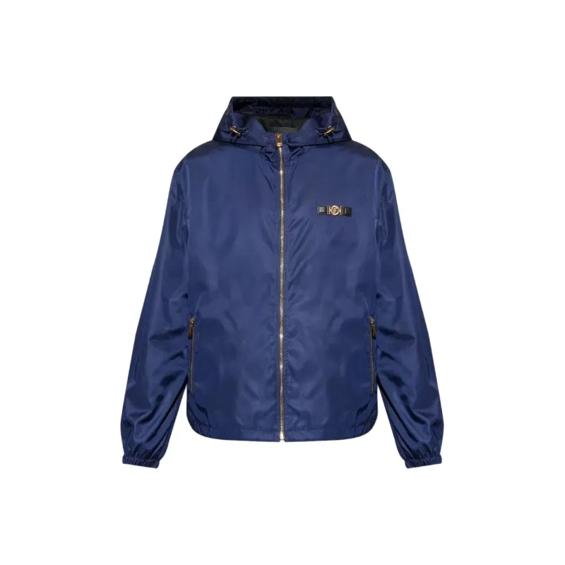 VERSACE Hooded Zip up Bomber Jacket-0